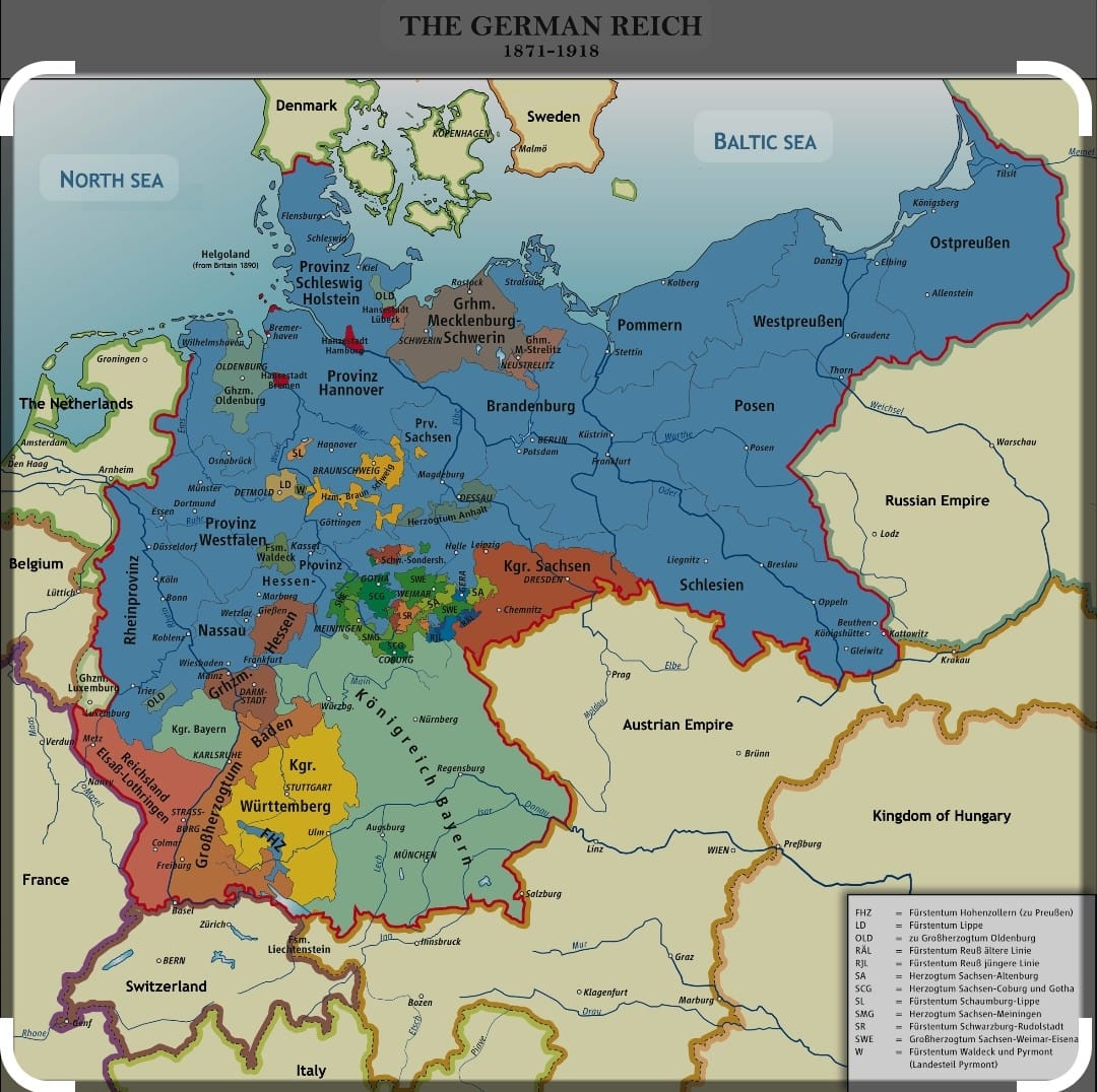 map of Germany