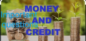 Important questions Money and Credit